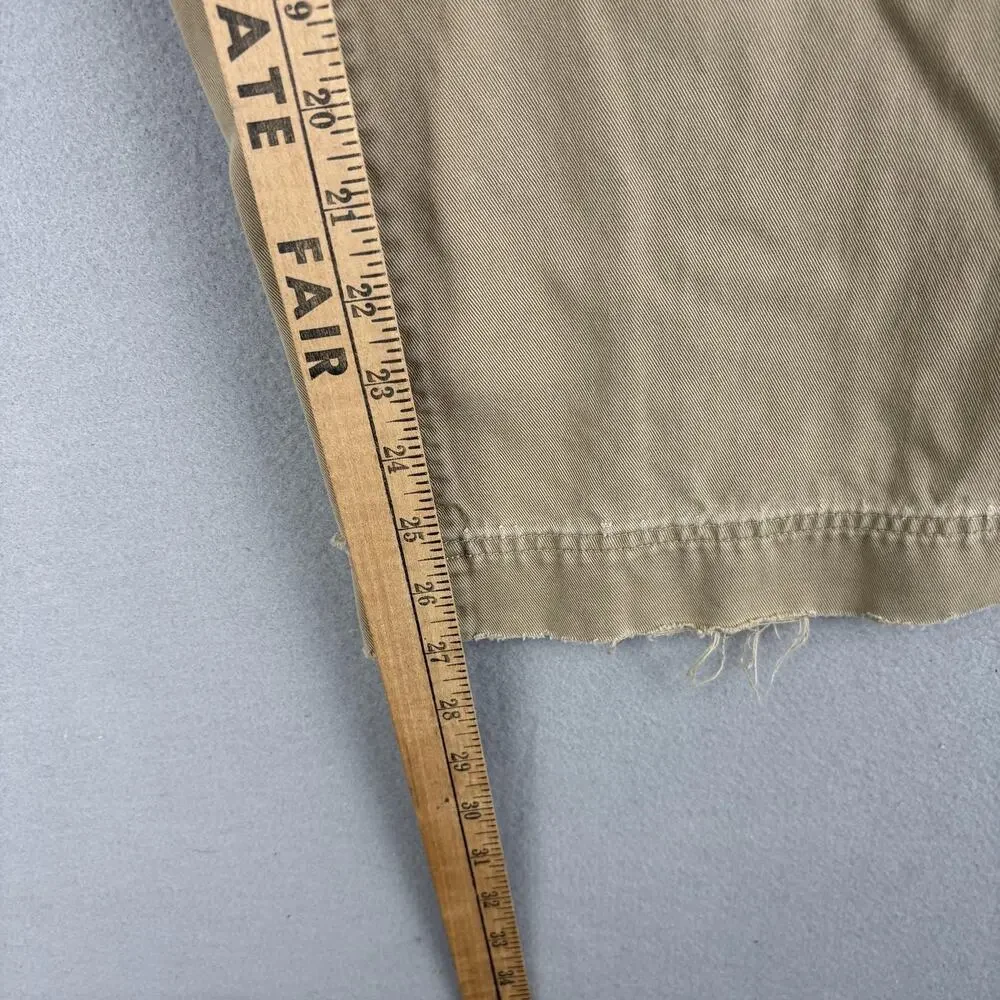 Vintage Abercrombie Fitch Pants Mens 32x27 Beige Canvas Relaxed Straight Chino